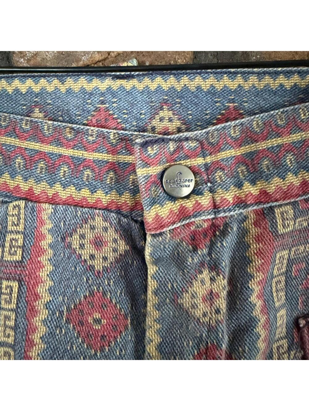 Seafarer Intuit Aztec Print Colorblock Flare Pants